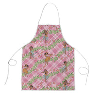 Lokelani Pink Palaka Hula Girls Seamless Hawaii Aloha Apron - Polynesian Pride