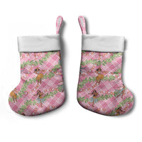 Lokelani Pink Palaka Hula Girls Seamless Hawaii Aloha Christmas Stocking - Polynesian Pride