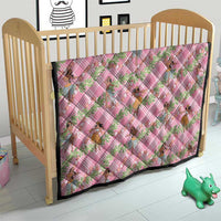 Lokelani Pink Palaka Hula Girls Seamless Hawaii Aloha Quilt - Polynesian Pride