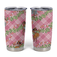 Lokelani Pink Palaka Hula Girls Seamless Hawaii Aloha Tumbler Cup - Polynesian Pride