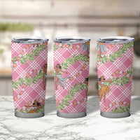 Lokelani Pink Palaka Hula Girls Seamless Hawaii Aloha Tumbler Cup - Polynesian Pride