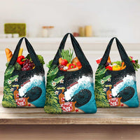 Tahiti Ia Orana Grocery Bag Tahitian Vahine LT7 3-pack One Size Colorful - Polynesian Pride