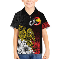 Personalized Papua New Guinea 50th Independence Anniversary Hawaiian Shirt Oro Tapa Mix Plumeria
