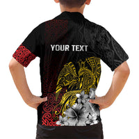 Personalized Papua New Guinea 50th Independence Anniversary Hawaiian Shirt Oro Tapa Mix Plumeria