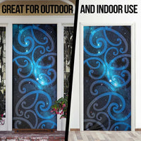 New Zealand Maori Matariki Door Cover Galaxy Kowhaiwhai