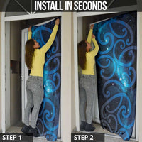 New Zealand Maori Matariki Door Cover Galaxy Kowhaiwhai