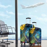Tui Bird New Zealand Starry Sky Luggage Cover Maori Koru