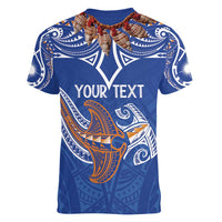 Yokwe Marshall Islands Personalized Women V-Neck T-Shirt Jemenei Day - Seashell Necklace