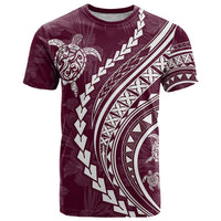 Polynesian Pride T Shirt Turtle Hibiscus Luxury Style - Champagne LT7 Champagne - Polynesian Pride