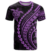 Polynesian Pride T Shirt Turtle Hibiscus Luxury Style - Lilac LT7 Lilac - Polynesian Pride