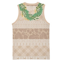 Hawai'i Paniolo Maile Twisted Lei Basketball Jersey Almond Brown