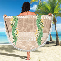 Hawai'i Paniolo Maile Twisted Lei Beach Blanket Almond Brown