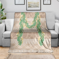 Hawai'i Paniolo Maile Twisted Lei Blanket Almond Brown