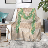 Hawai'i Paniolo Maile Twisted Lei Blanket Almond Brown