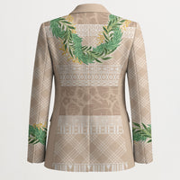 Hawai'i Paniolo Maile Twisted Lei Blazer Almond Brown