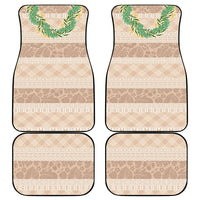 Hawai'i Paniolo Maile Twisted Lei Car Mats Almond Brown LT7 - Polynesian Pride