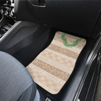 Hawai'i Paniolo Maile Twisted Lei Car Mats Almond Brown LT7 - Polynesian Pride
