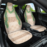 Hawai'i Paniolo Maile Twisted Lei Car Seat Cover Almond Brown