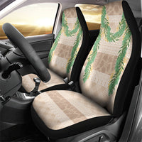 Hawai'i Paniolo Maile Twisted Lei Car Seat Cover Almond Brown