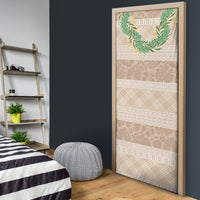 Hawai'i Paniolo Maile Twisted Lei Door Cover Almond Brown