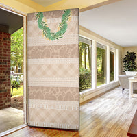 Hawai'i Paniolo Maile Twisted Lei Door Cover Almond Brown