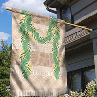 Hawai'i Paniolo Maile Twisted Lei Garden Flag Almond Brown LT7 - Polynesian Pride