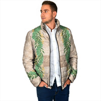 Hawai'i Paniolo Maile Twisted Lei Padded Jacket Almond Brown