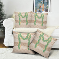 Hawai'i Paniolo Maile Twisted Lei Pillow Cover Almond Brown LT7 - Polynesian Pride