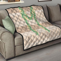 Hawai'i Paniolo Maile Twisted Lei Quilt Almond Brown