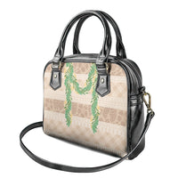 Hawai'i Paniolo Maile Twisted Lei Shoulder Handbag Almond Brown