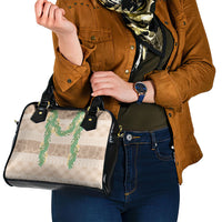 Hawai'i Paniolo Maile Twisted Lei Shoulder Handbag Almond Brown