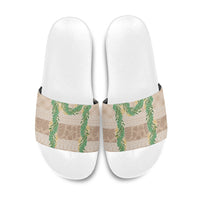 Hawai'i Paniolo Maile Twisted Lei Slide Sandals Almond Brown LT7 Brown - Polynesian Pride