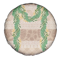 Hawai'i Paniolo Maile Twisted Lei Spare Tire Cover Almond Brown
