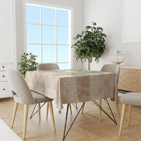 Hawai'i Paniolo Maile Twisted Lei Tablecloth Almond Brown