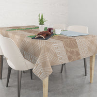 Hawai'i Paniolo Maile Twisted Lei Tablecloth Almond Brown