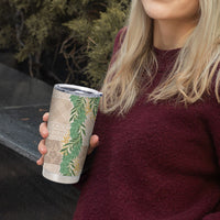 Hawai'i Paniolo Maile Twisted Lei Tumbler Cup Almond Brown