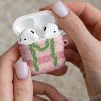 Hawai'i Paniolo Maile Twisted Lei AirPods Case Dusty Rose
