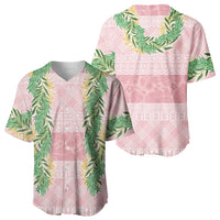 Hawai'i Paniolo Maile Twisted Lei Baseball Jersey Dusty Rose