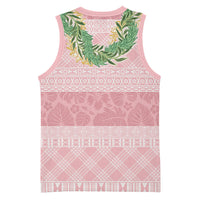 Hawai'i Paniolo Maile Twisted Lei Basketball Jersey Dusty Rose LT7 - Polynesian Pride