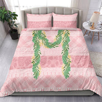 Hawai'i Paniolo Maile Twisted Lei Bedding Set Dusty Rose