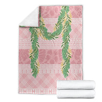 Hawai'i Paniolo Maile Twisted Lei Blanket Dusty Rose