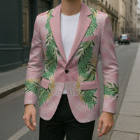 Hawai'i Paniolo Maile Twisted Lei Blazer Dusty Rose