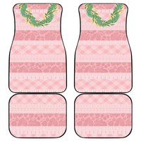Hawai'i Paniolo Maile Twisted Lei Car Mats Dusty Rose
