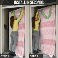 Hawai'i Paniolo Maile Twisted Lei Door Cover Dusty Rose LT7 - Polynesian Pride