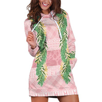 Hawai'i Paniolo Maile Twisted Lei Hoodie Dress Dusty Rose