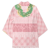 Hawai'i Paniolo Maile Twisted Lei Kimono Dusty Rose
