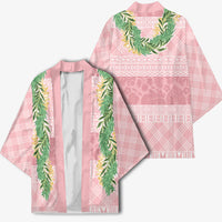 Hawai'i Paniolo Maile Twisted Lei Kimono Dusty Rose