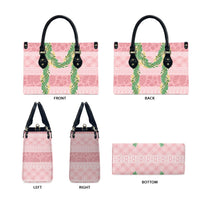Hawai'i Paniolo Maile Twisted Lei Leather Bag Dusty Rose