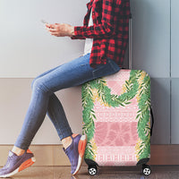 Hawai'i Paniolo Maile Twisted Lei Luggage Cover Dusty Rose LT7 - Polynesian Pride