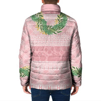 Hawai'i Paniolo Maile Twisted Lei Padded Jacket Dusty Rose
